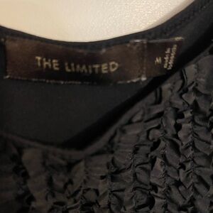The Limited Black Ruched Blouse
